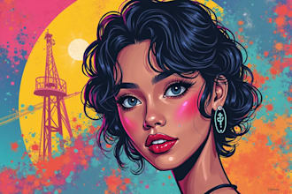 make a pretty wpap or abstract pop art portrait of you