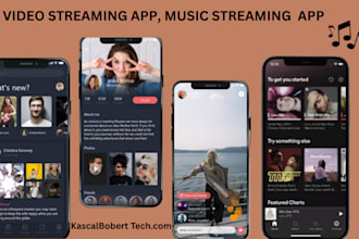 develop live streaming app music streaming web radio music app video streaming