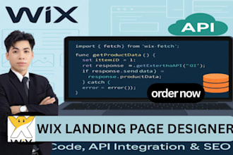 landing page wix website design, wix redesign, webflow, wordpress, framer