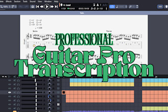 trancribe all instrument to tabs from any song you want