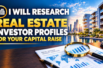 research your real estate fundraising strategy