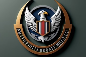 design army military tactical, badge, gun logo