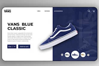 create shoe website, sneakers website design, footwear website