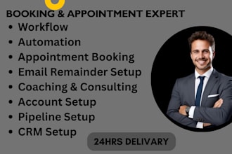 set up your booking system and design an investor ready pitch deck