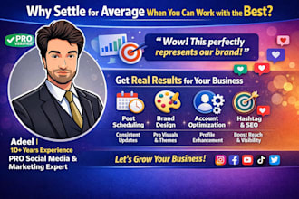 be your professional social media manager and personal assistant