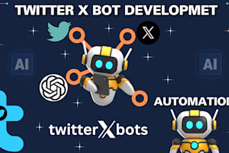 program custom twitter x bot tweet automation ai agent in python openai chatgpt