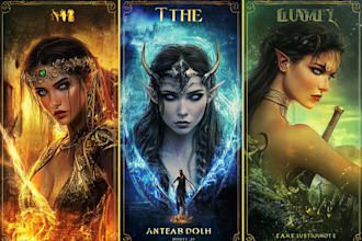 craft premium fantasy art book cover illustrations