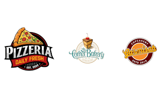 create pizza restaurant food bakery logo