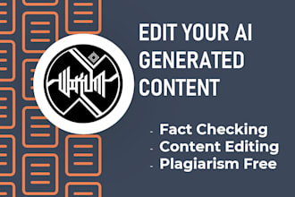 edit rewrite chatgpt ai generated articles, blogs, essays