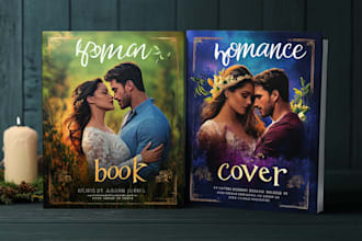 design eye catching romance book cover for KDP and print to win readers