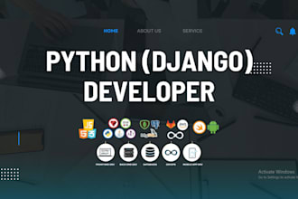 build a custom django website with api integration and dynamic content