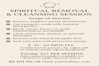 remove third party, curse, negativity, spells, blockages