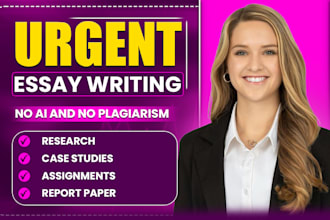 write case study, paper,  research summary, report, assignment, essay researcher
