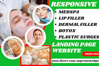 design med spa website dermal filler juvederm lip filler plastic surgery website