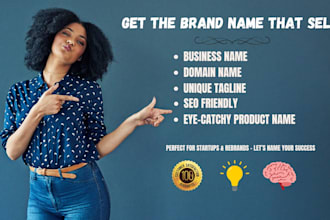 write business name slogan tagline website domain names company names brand