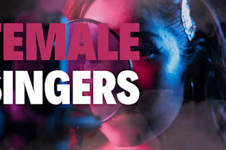 be your professional female rnb, pop, rock, soul, gospel singer, or vocalist