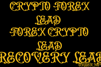 provide valid forex leads, crypto forex lead, live forex leads, investor lead