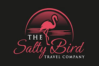 make professional motivation logo for beach minded travelers