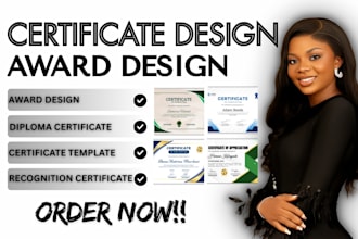 do custom certificate award diploma certificate  template design etsy printable