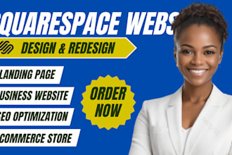 update squarespace website wix godaddy website landing page design ecommerce