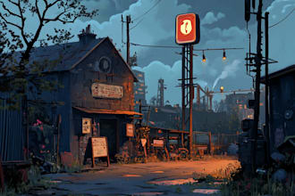draw your environment concept art or background art