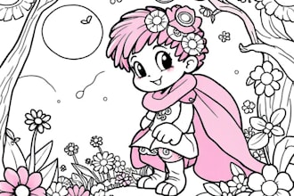 draw amazing coloring book pages illustration for children