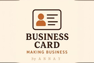 design a professional and modern business card