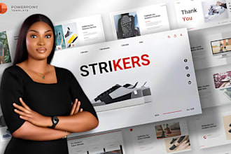 redesign and showcase sneakers or shoes on ppt or google slides pitch deck