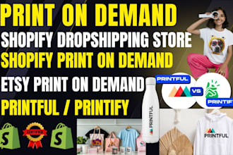 do print on demand shopify dropshipping shopify pod etsy pod  shopify printful