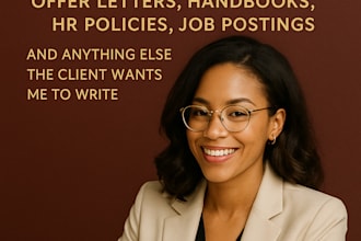 create expert job descriptions, resumes, HR policies, and job postings