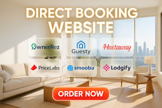 develop direct booking website design redesign rebrand using ownerrez lodgify