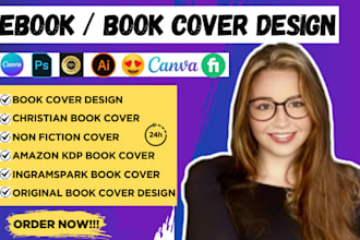 design book cover, ebook cover, KDP and ingramspark book cover for amazon lulu