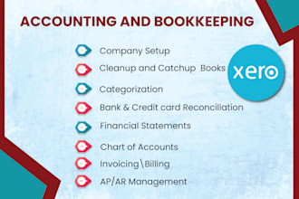 manage xero bookkeeping with bank and credit card reconciliation