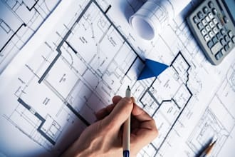 draw floor plan, photometric, electrical, site plan, grading plan, city permit