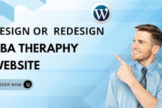 design aba therapy website or redesign aba therapy website
