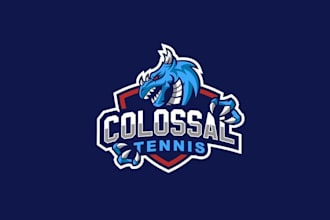 design awesome elite tennis training company logo