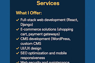 build modern, secure web apps using PHP, django, or mern