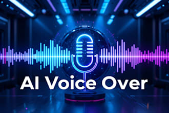 create premium ai voice overs in english or your accent at the cheapest price