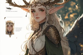 do a fantasy human or furry character for you