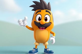 special cartoon mascot character