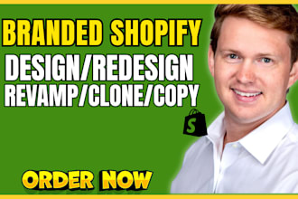redesign, revamp, optimize clone, customize speed up fix shopify store