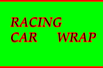 make attractive wrap designs of racing cars
