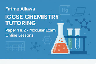be your expert tutor in chemistry, physics, and biology online