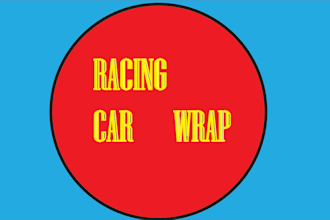 design awesome racing car wrap, vehicle wrap, sport cars