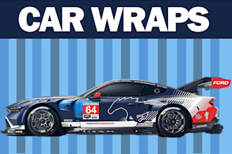 design awesome racing car wrap, vehicle wrap, sport cars