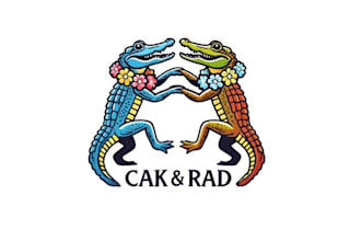 design dancing alligator wedding logo