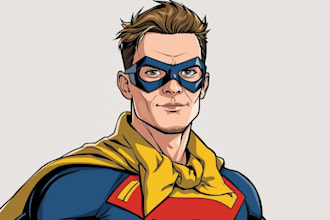 draw you like a custom superhero
