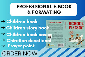 format children book cover, christian devotional, prayer point