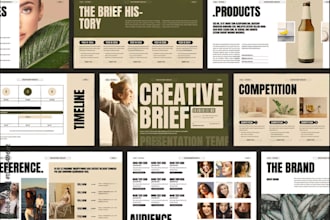 design business startup powerpoint, google slides and canva pitch deck animation