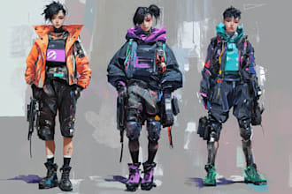 make a sci fi art and sci fi character for you